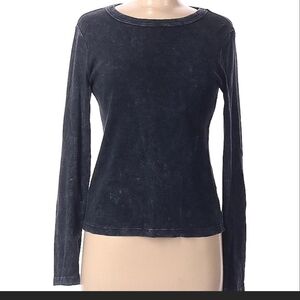 Michael Stars Charcoal Fitted Long Sleeve Tee